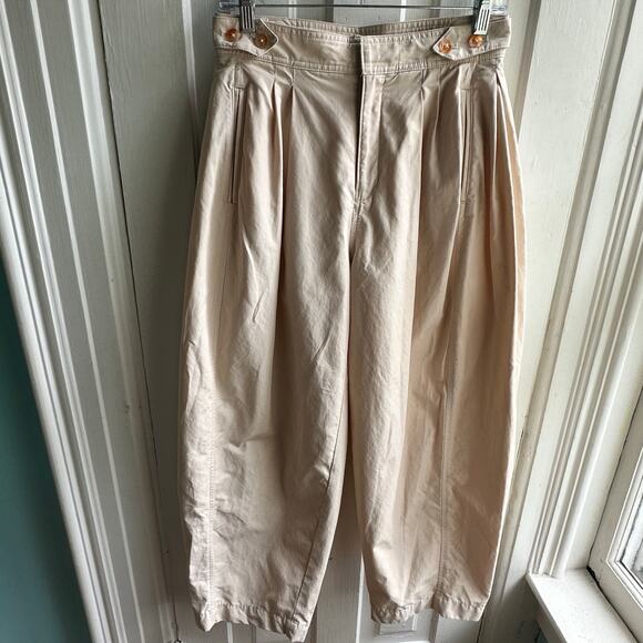 Anthropologie Maeve Utility Barrel Trouser Pants NWOT - Picture 2 of 9
